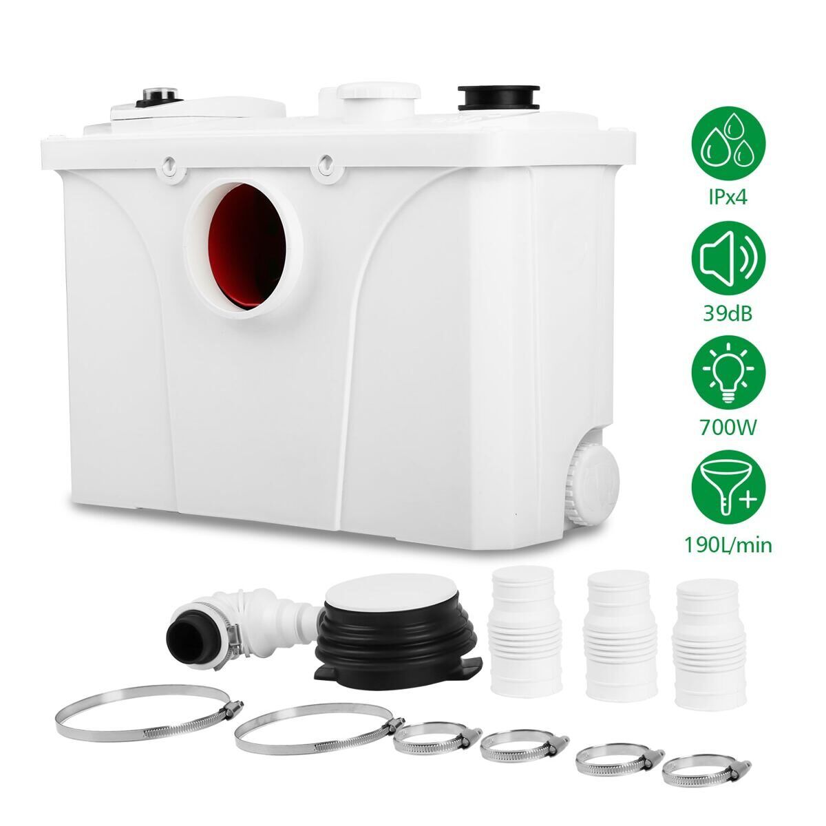Pumpen & Teile: 700W  Hebeanlage Schmutzwasserpumpen WC… – Neu und originalverpackt aus Schaffhausen von  5