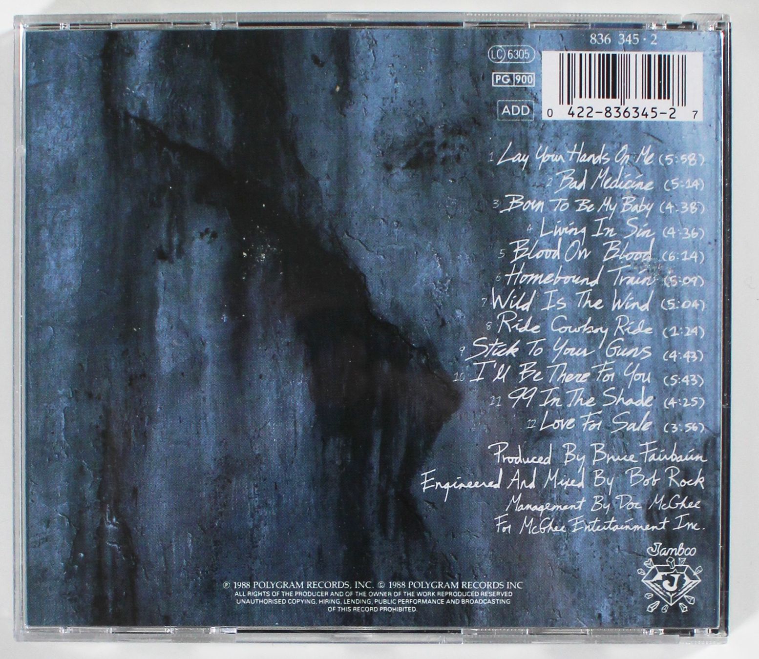 CD: CD BON JOVI - NEW JERSEY 1988 – Usato da Brüttisellen venduto da Collector-Corner 2