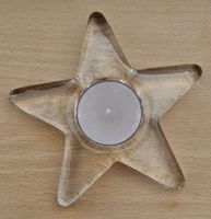 Tischkerzenlicht in Sternform von Glasi