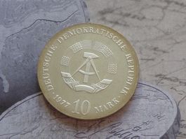 DDR 10 Mark 1977 "Otto von Guericke 1602-1686"