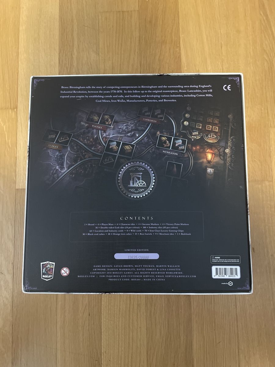 Giochi: Brass Birmingham Deluxe Edition – Nuovo (secondo la descrizione) da Erlenbach ZH venduto da Redwall13 1