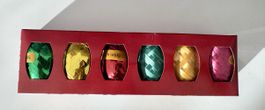 Weihnachts-Ringelband Set Geschenkschnur – 6 Rollen