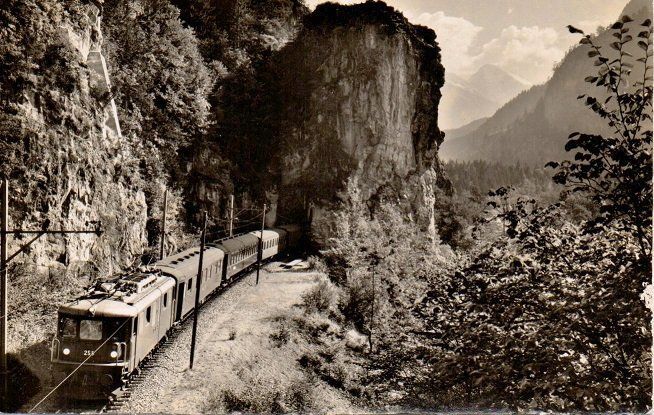 Ansichtskarten: KANDERTAL Die Lötschbergbahn – Neu (gemäss Beschreibung) aus Jona von philajona