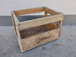 alte Holzkiste CARDINAL BIER 1954 Kiste Bierkiste Harass