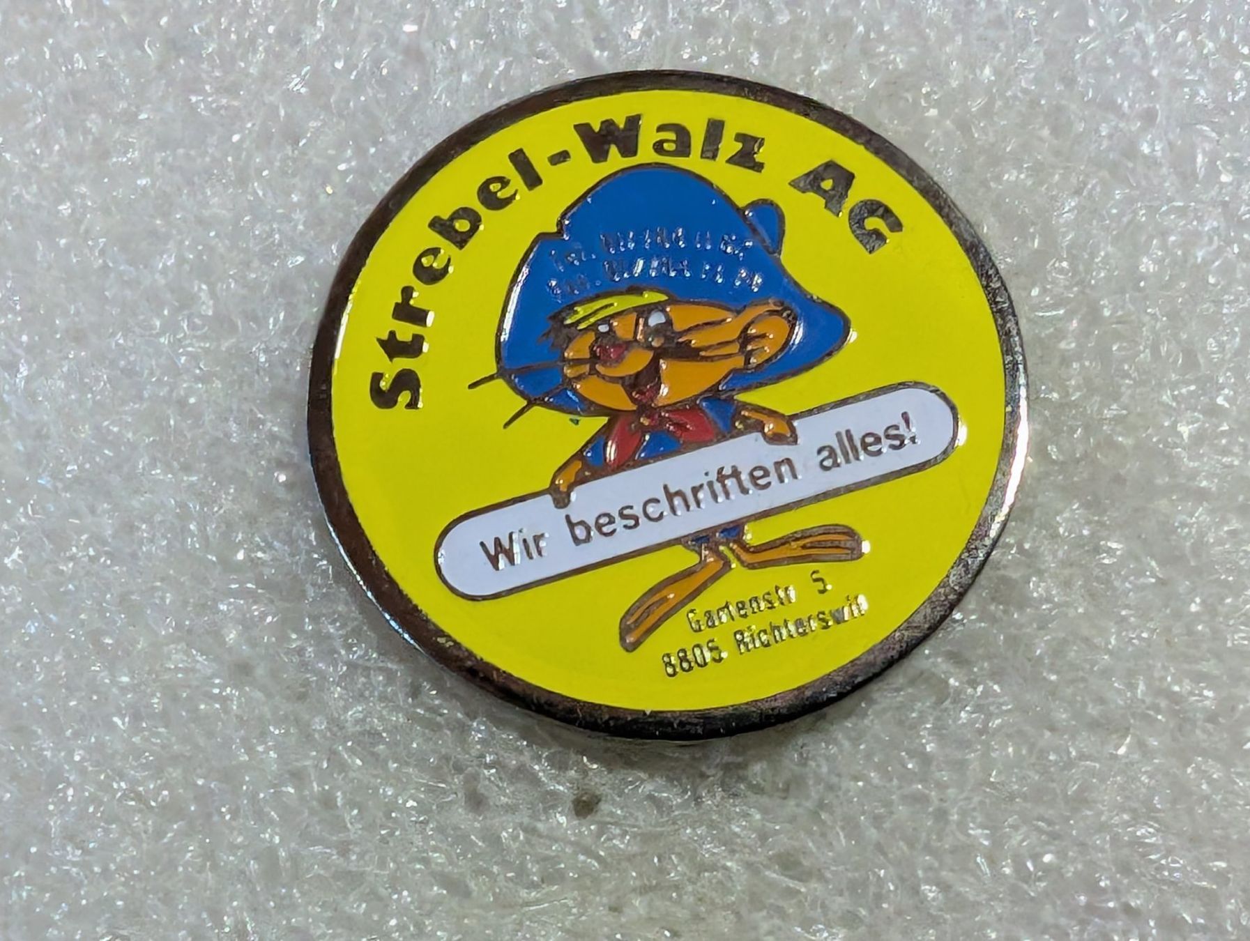 Placchette & Badge: Ansteckpin 98: Strebel – Usato da Oppligen venduto da Pin-Fall-Shop