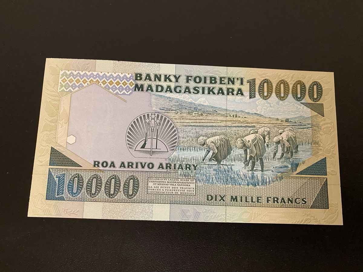 Banconote: 10000 Francs  1988 fast bankfrisch – Usato da Dällikon venduto da Woldbanknoten 2
