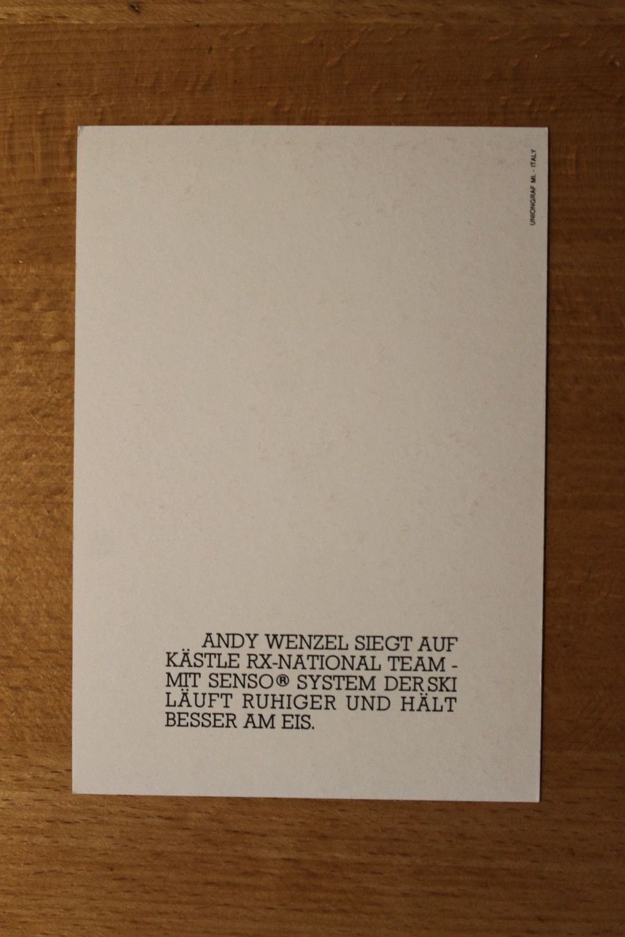 Autografi: Andy Wenzel – Nuovo (secondo la descrizione) da Arbon venduto da Bab 1