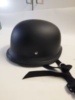 Motorradhelm Halbschale schwarz matt Grösse L 