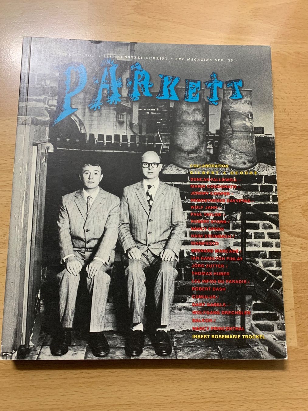 Riviste & Magazine: PARKETT Kunstzeitschrift No. 14, Gilbert & George – Usato da Thalwil venduto da kue_n5zz