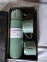 Vakuumflasche Set 500ml Thermoskanne mit 3 Becher neu