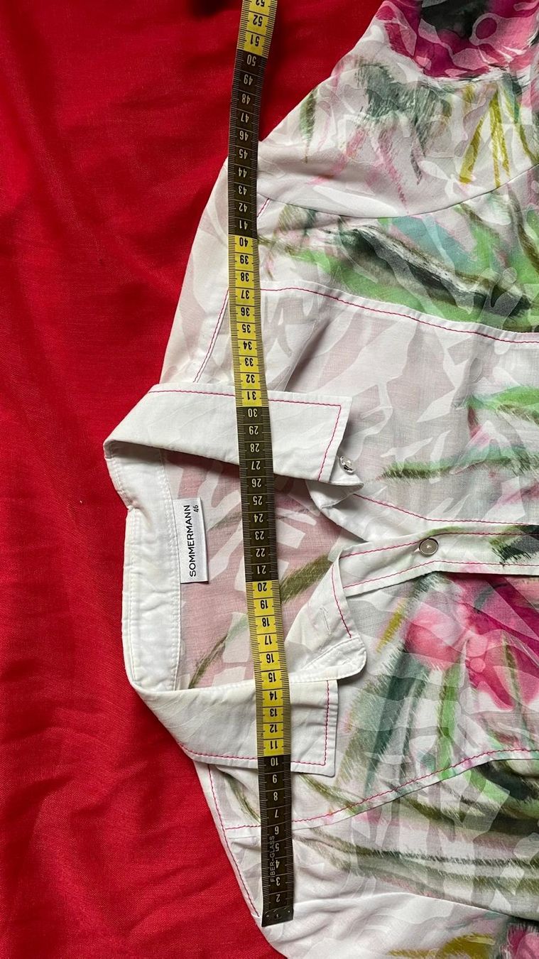 Camicette: Bluse Oberteil Gr. 44 von Sommermann mit Blumenmuster – Usato da Schaffhausen venduto da sunsetever 2