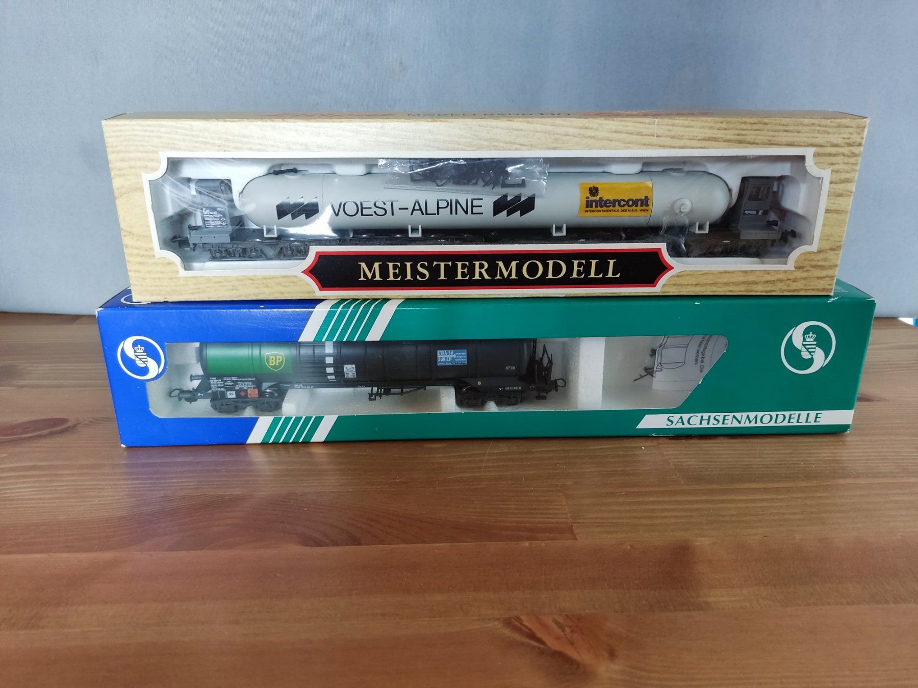 Modellini di ferrovie: 2 Güterwagen H0 Liliput / Sachsenmodelle – Usato da Tafers venduto da LitusPS 1