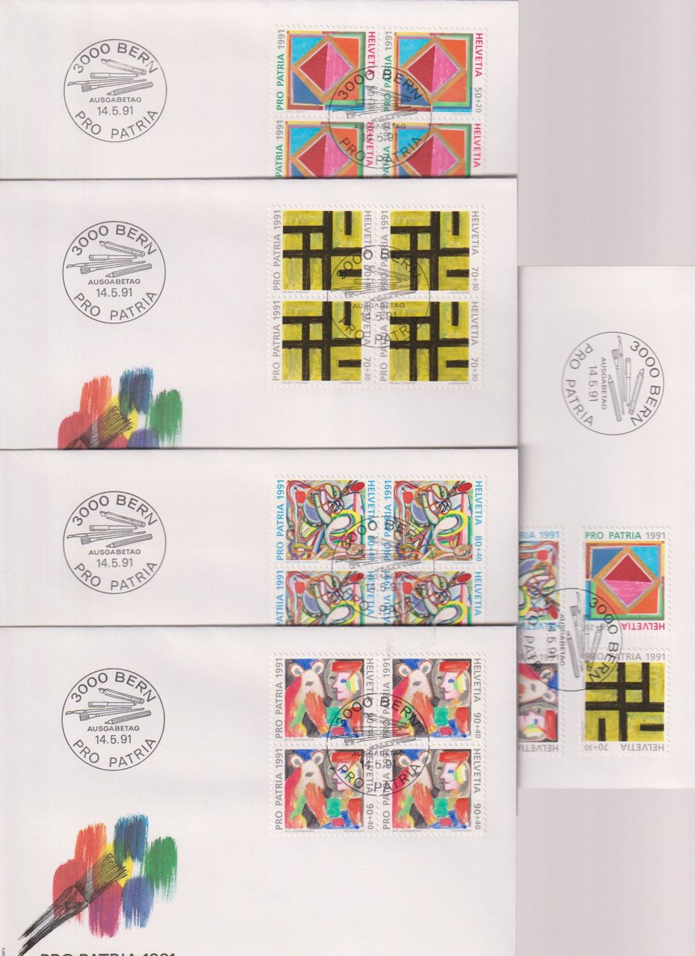 Tutti i francobolli: PP-FDC-Serie 1991. Mit 4-er-Block's. – Nuovo (secondo la descrizione) da Koblenz venduto da Boerse6