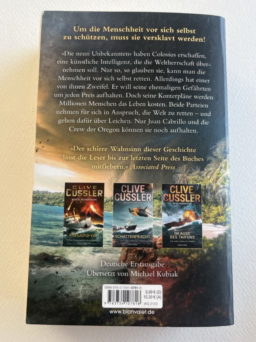 Libri: Clive Cussler: Der Colossus-Code – spannender Thriller! – Usato da Forch venduto da tieckr 1