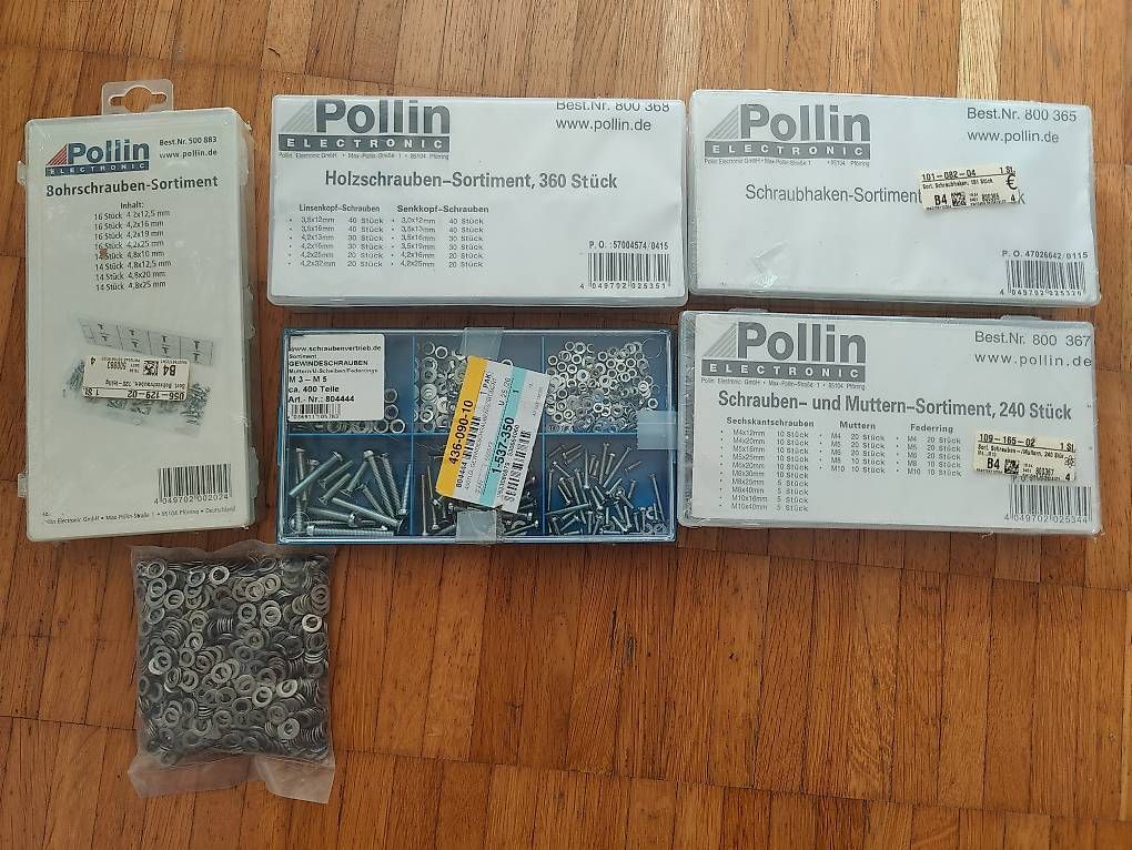 Kit bricolage: Schrauben/Unterlegscheiben Set, neu – Nuovo e nell'imballaggio originale da Stäfa venduto da TBStaefa