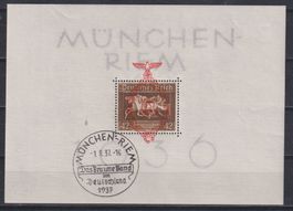 Deutsches Reich 1937: Block 10 gestempelt - Kat. 130.--