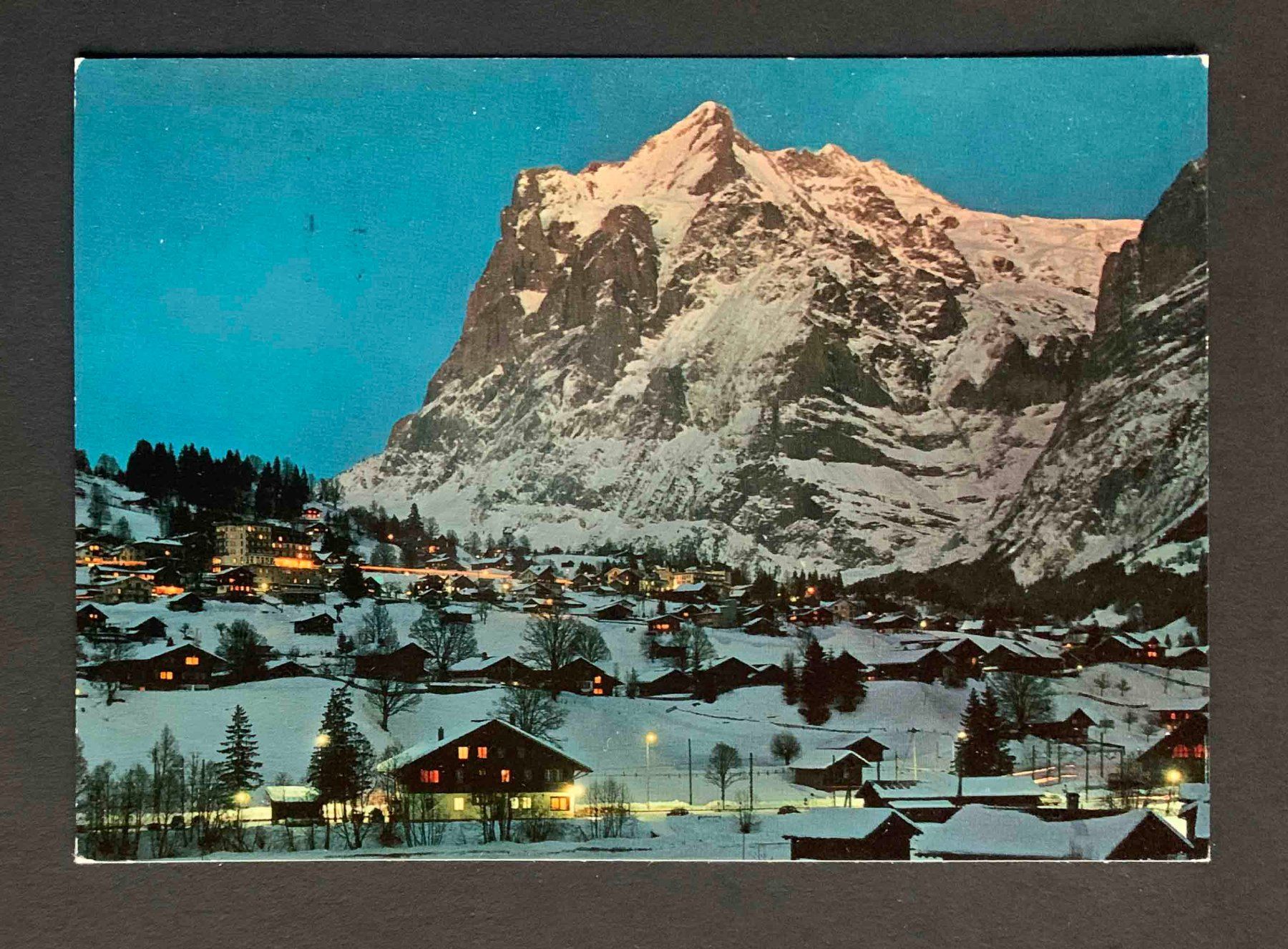 Cartoline postali: AK Grindelwald Wetterhorn – Usato da Goldau venduto da artelier1