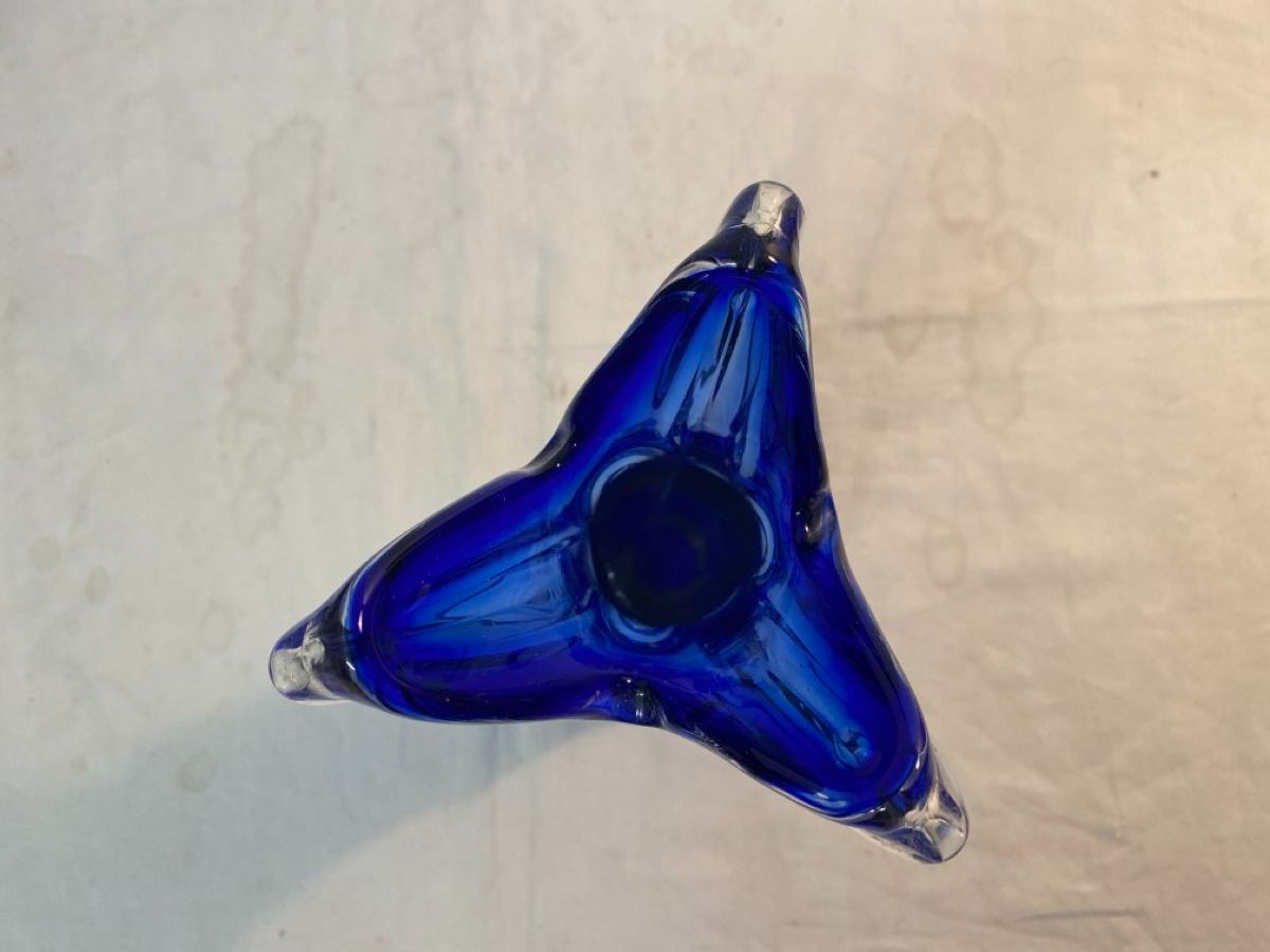 Murano Vasi & Recipienti: Wunderschöne, blaue Murano Glas Vase - ein Blickfang! – Usato da sursee venduto da trilli-tralli 4