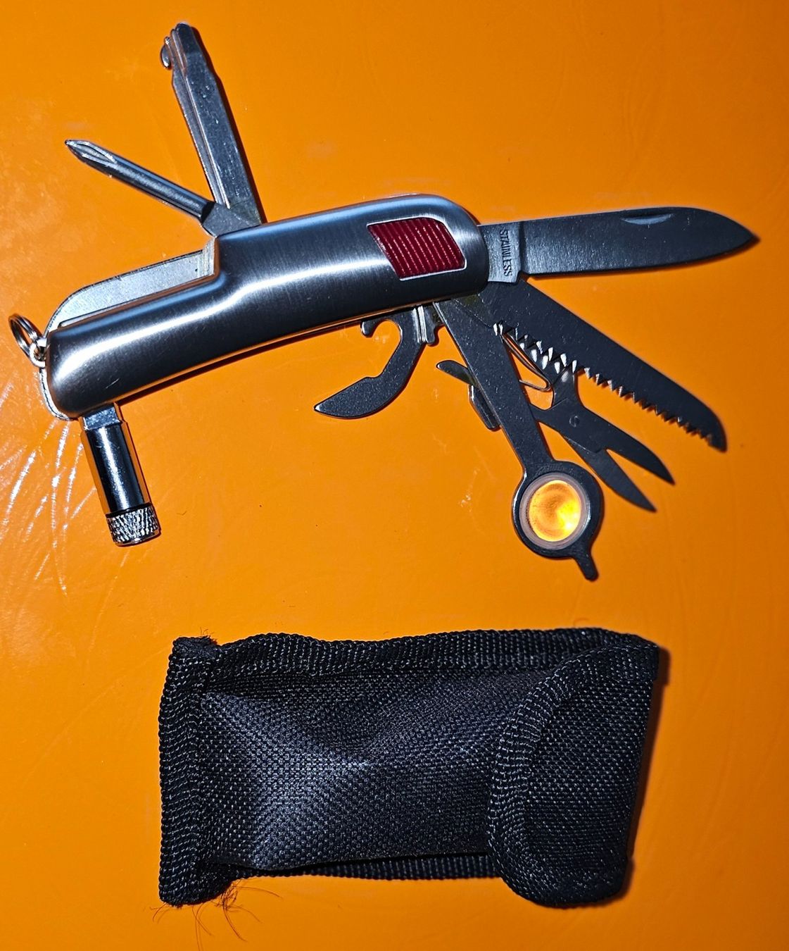 Taschenmesser: ✅Multifunktionsmesser mit LED und Etui📌 – Neu (gemäss Beschreibung) aus Kreuzlingen von UAE 3