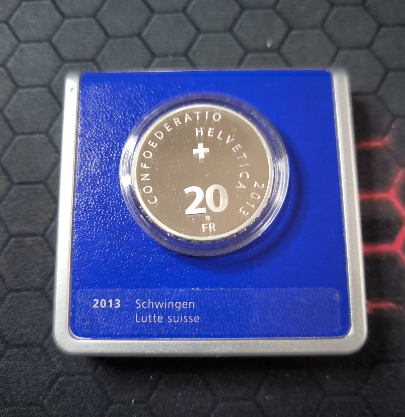 Tutti le monete: 20 Franken 2013 Silber PP Schwingen Box – Usato da Nyon venduto da AlexKey71 2