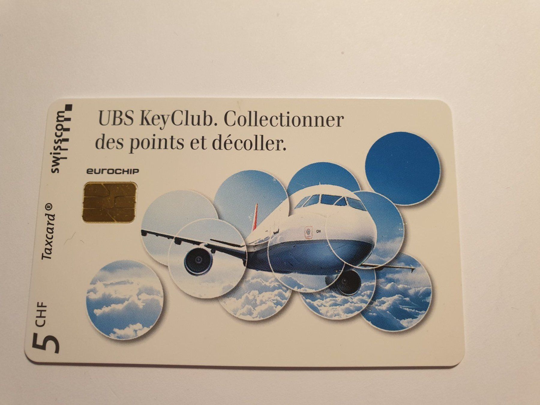 Schede telefoniche: UBS Key Club fr. – Usato da Rain venduto da chesz