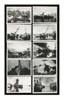 TOULON - 1942 "Sabordage de la flotte française" Lot de 10 x