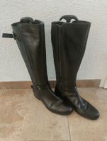 Schwarze Lederstiefel Zanon und Zago