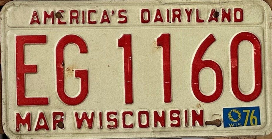 Insegne: 1979 - Wisconsin (EG1160) – Usato da Schaan venduto da bw608le