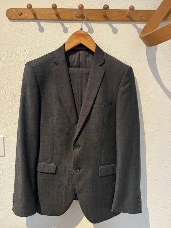 DKNY original Herren Anzug Dunkelgrau 100%Wolle