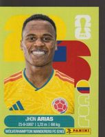 FIFA WORLD CUP 2026 Panini Sticker COL 17 JHON ARIAS