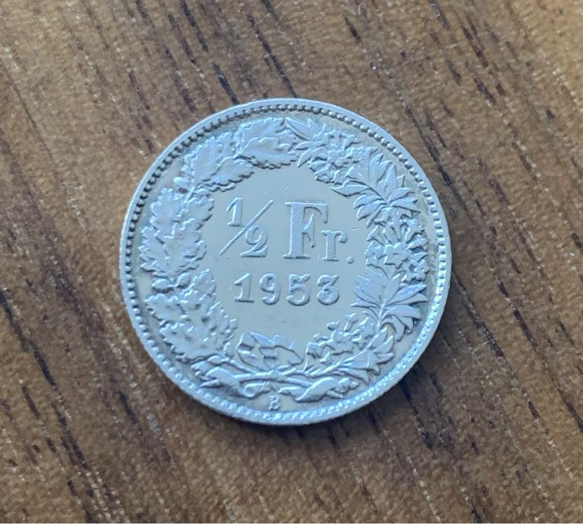 Schweiz 50 Rappen 1953 Silber (Gebraucht) in Opfikon für CHF 1.5 – mit ...