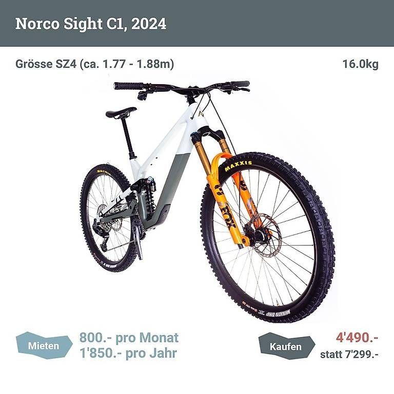 Biciclette: Norco Sight C1 (2024), Grösse SZ4 – Usato da Zürich venduto da Testo 1