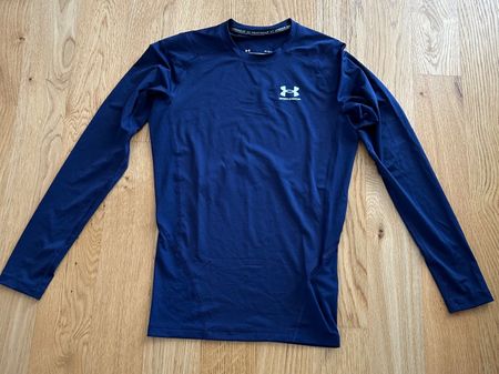 Under Armour Kompressionsshirt Langarm Marineblau Grösse M