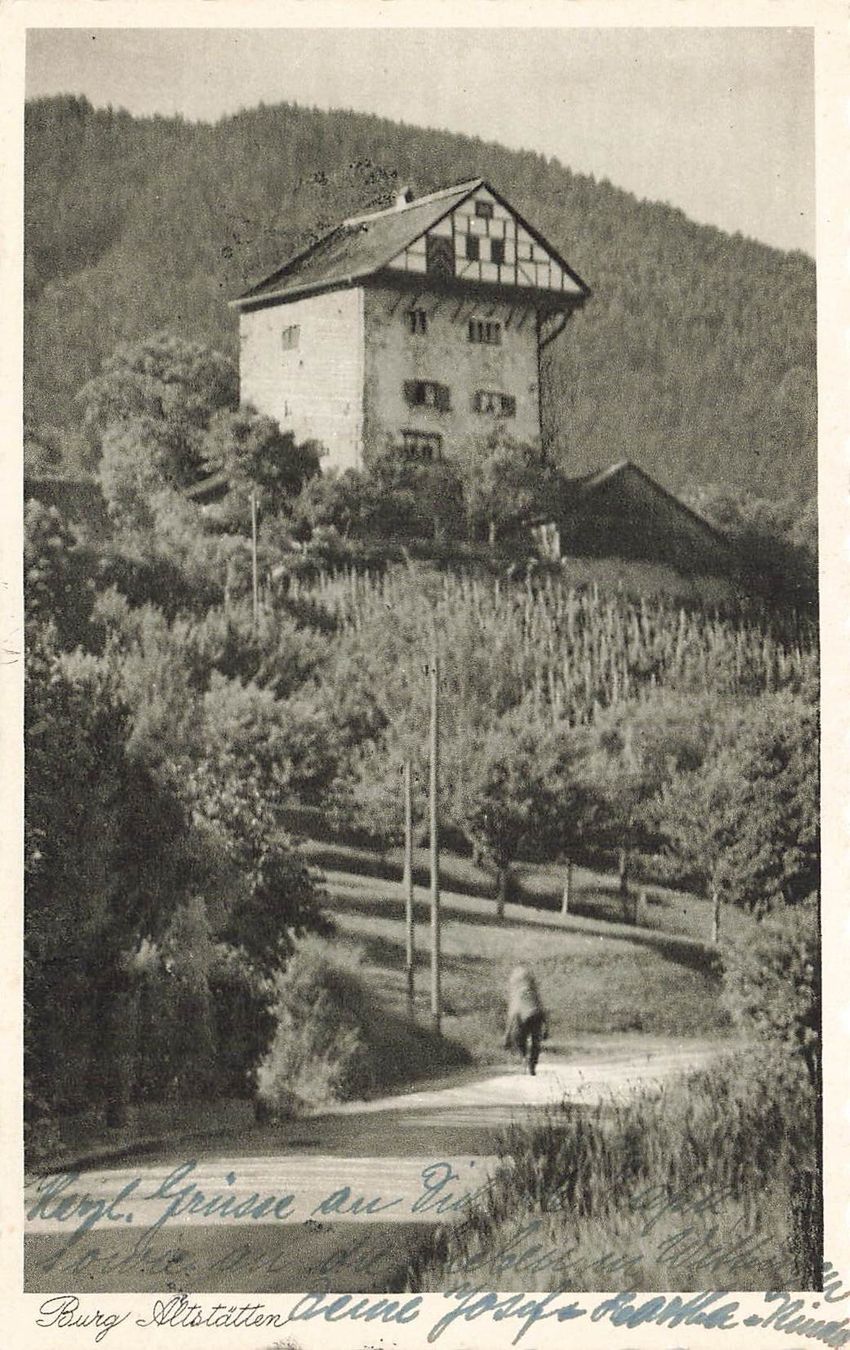 Cartoline postali: Burg altstatten – Usato da Biasca venduto da Blenio71