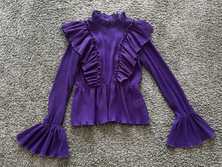 BikBok Bluse💜,Lila, Rüschen, Gr. Xs Frühlingsbereit!
