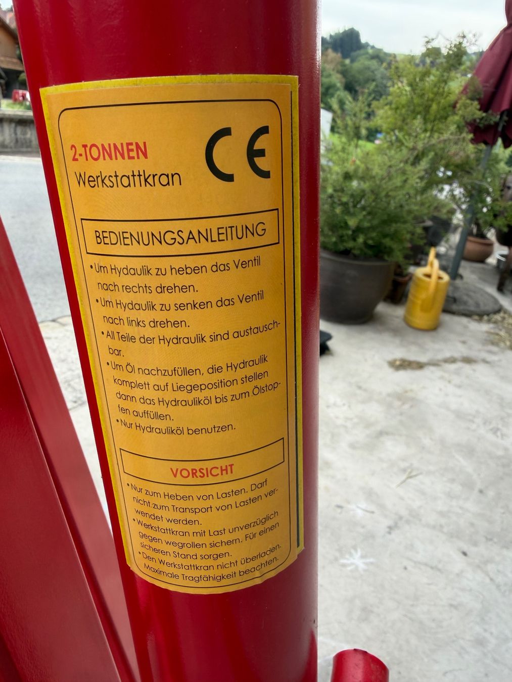 Kräne: Werkstattkran Hebekran bis 2000 kg – Gebraucht aus Büriswilen von Panoil 4
