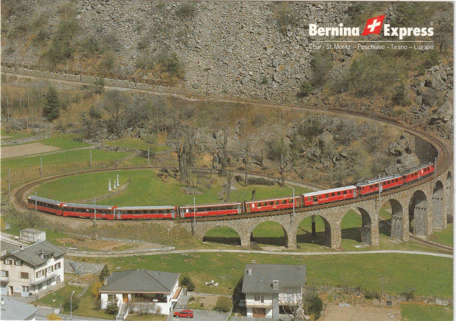 Cartoline postali: Bernina Express – Usato da Lumbrein venduto da made02