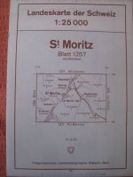 Landeskarte der Schweiz St. Moritz