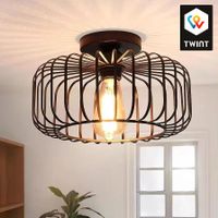 Lampe de plafond industrielle vintage - parfait état !