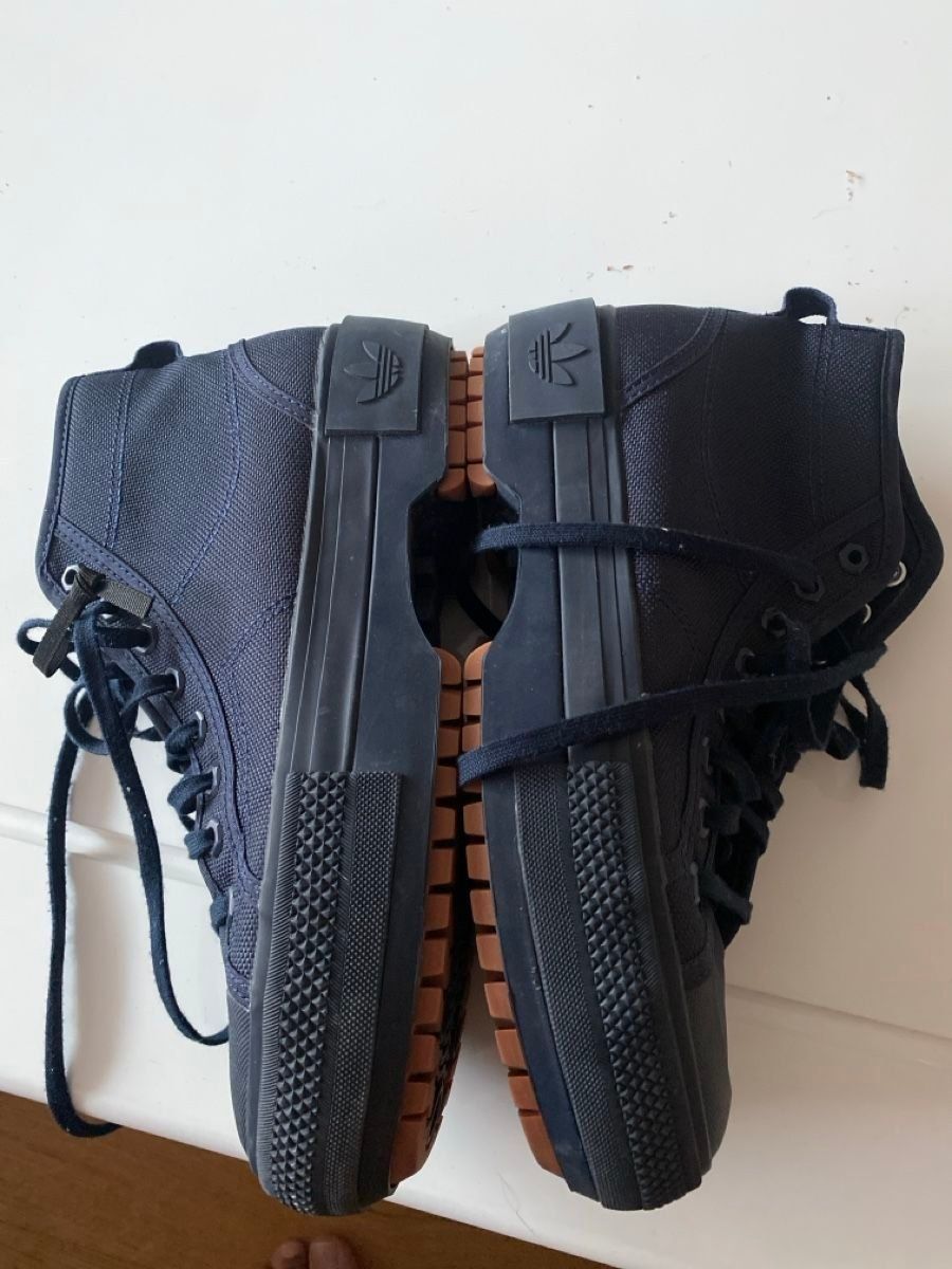 Adidas Scarpe da donna: Adidas Wanderschuhe Grösse 40 Dunkelblau Canvas Schuhe – Nuovo e nell'imballaggio originale da Läufelfingen venduto da Alles_Garantie 4