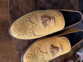 Golfer in Gelb Herren-Schuh Grösse 42