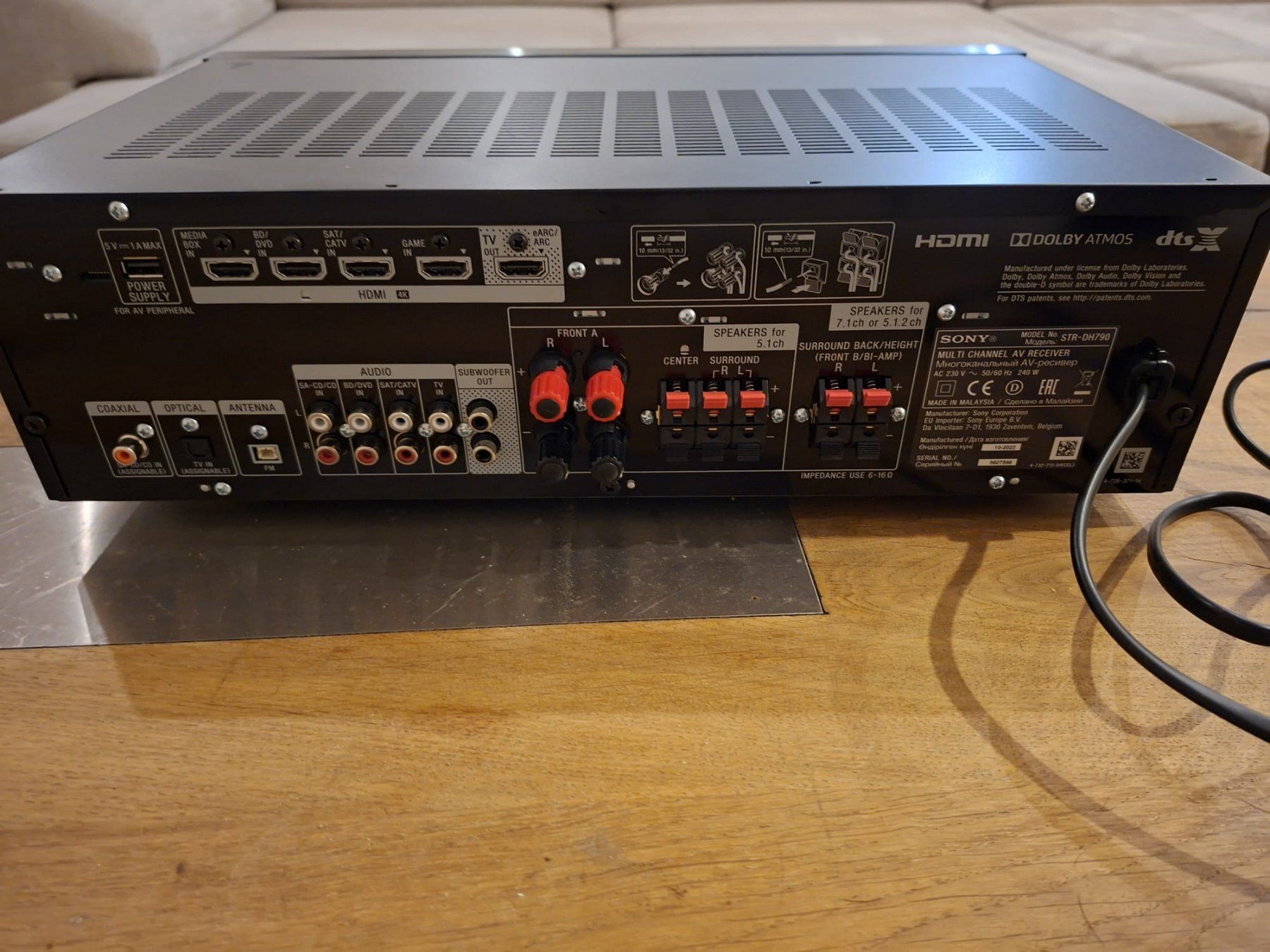 Sony Receiver: Sony STR-DH790 7.2 AV Receiver – Gebraucht aus Tagelswangen von Roethl 3