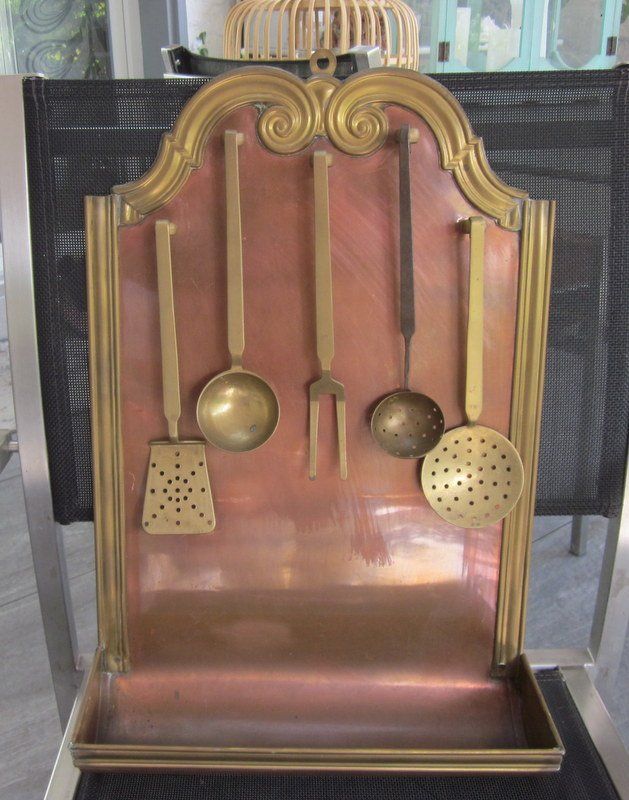 Tutte le decorazioni: Deko Wandboard/Kellenhalter Kupfer und Messing – Usato da Bischofszell venduto da raika 1
