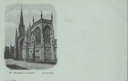 old UK Postcard COVENTRY ST. MICHAEL'S CHURCH B. & D. ak
