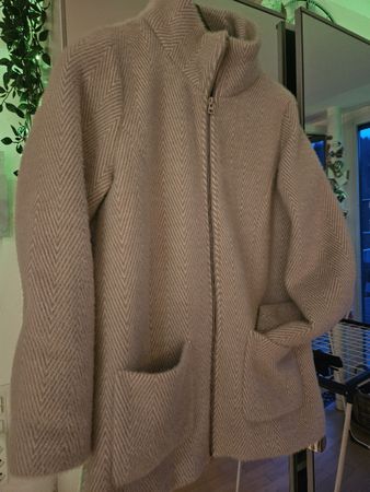 Jacke Boho hell beige 38 Jacke Mantel Parka
