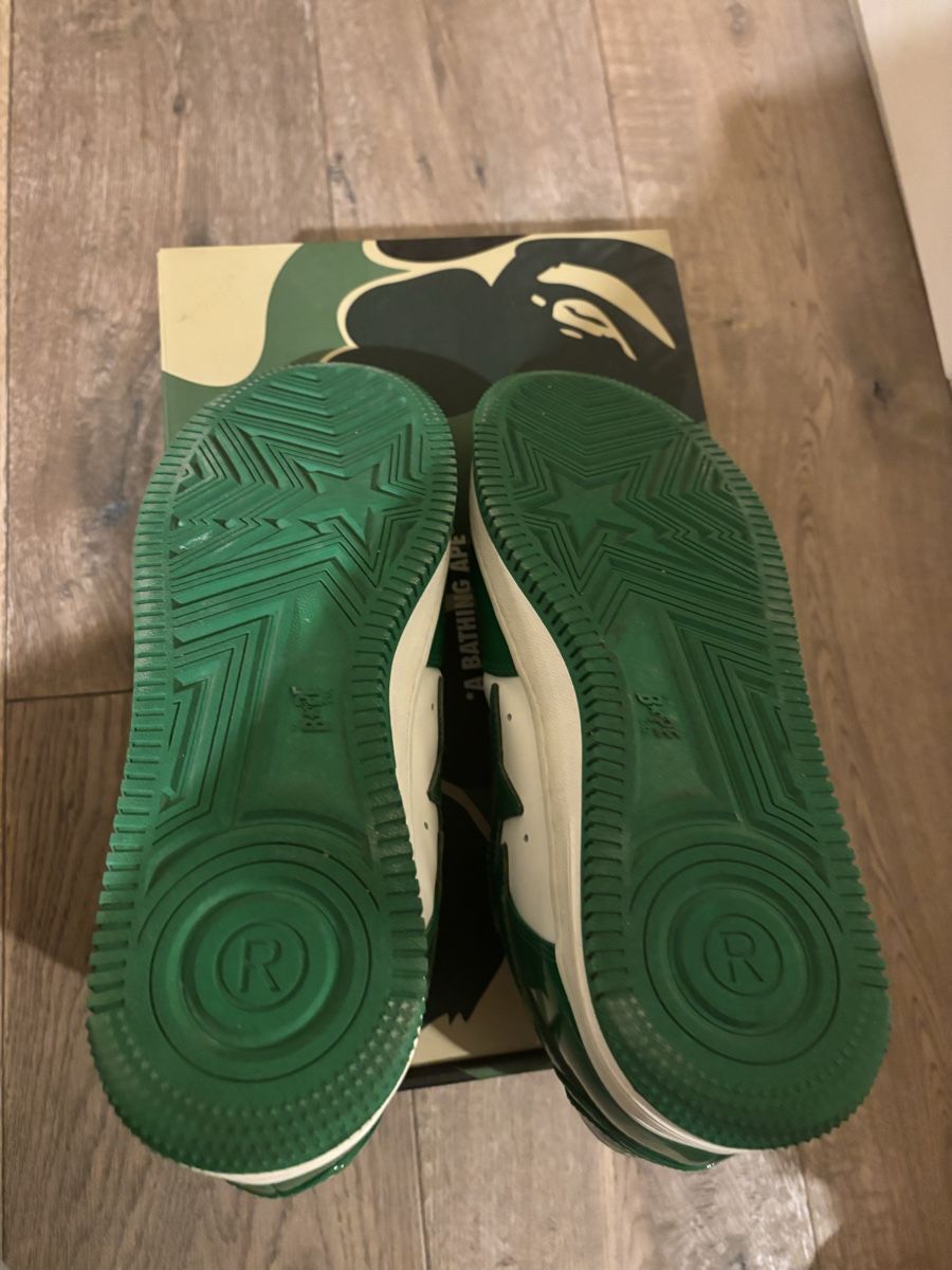 Bape Scarpe da uomo: A bathing ape BAPE sta Lackleder Grün Weiss – Usato da Uitikon Waldegg venduto da noa_68dy 2