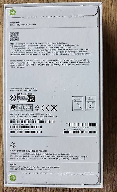 Handys / Smartphones: Iphone 17e 256 noir --- Neuf et scellé – Gebraucht aus Les Bois von yann1977