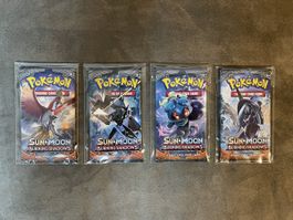 Pokemon Burning Shadows Artset (4 Booster) EN