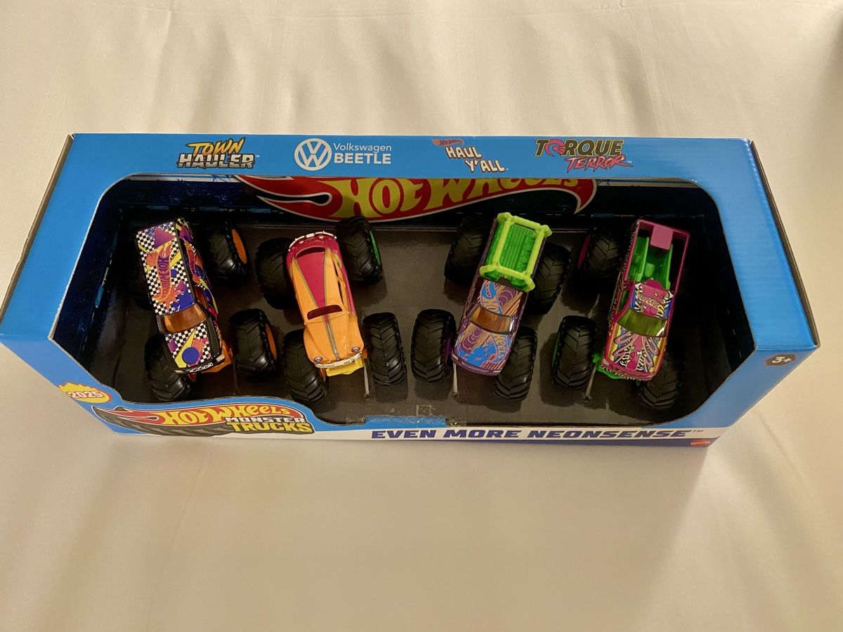 Hot Wheels Giocattoli: Hot Wheels Monster Trucks 4er Set – Nuovo e nell'imballaggio originale da Oberembrach venduto da theZaz 1