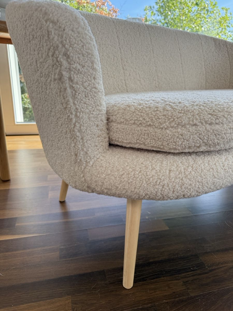 Divani: 2-Sitzer Sofa aus Teddy Stoff – Usato da Stadel venduto da Atropa1969 4